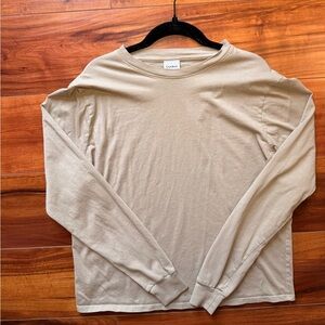 Outdoor Voices Wonen’s Long-Sleeve Crewneck Shirt - 100% organic cotton